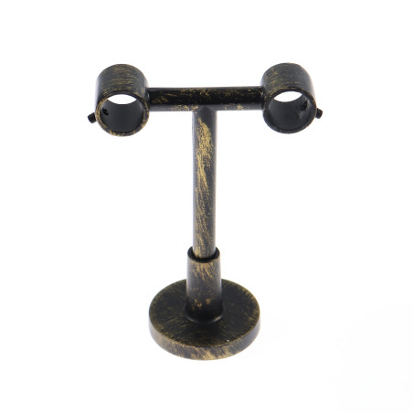 Consola tavan, fier forjat, negru auriu, set 2 bucati