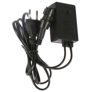 Controler Hoff pentru cablu luminos cu LED de maxim 10 metri, 8 jocuri de lumini, negru