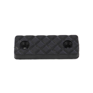 Alunecatori din plastic, negru, 53 x 19 mm, set 12 bucati