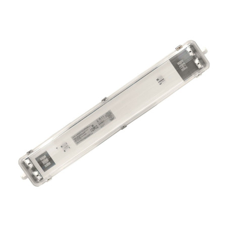 Corp de iluminat etans Hepol, G13, 2 x T8 (max 2 x 18W), 600 mm, IP65, interior / exterior