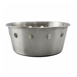 Cos de masa pentru paine, Kasemi 1100824, inox, argintiu, 18 x 7 cm