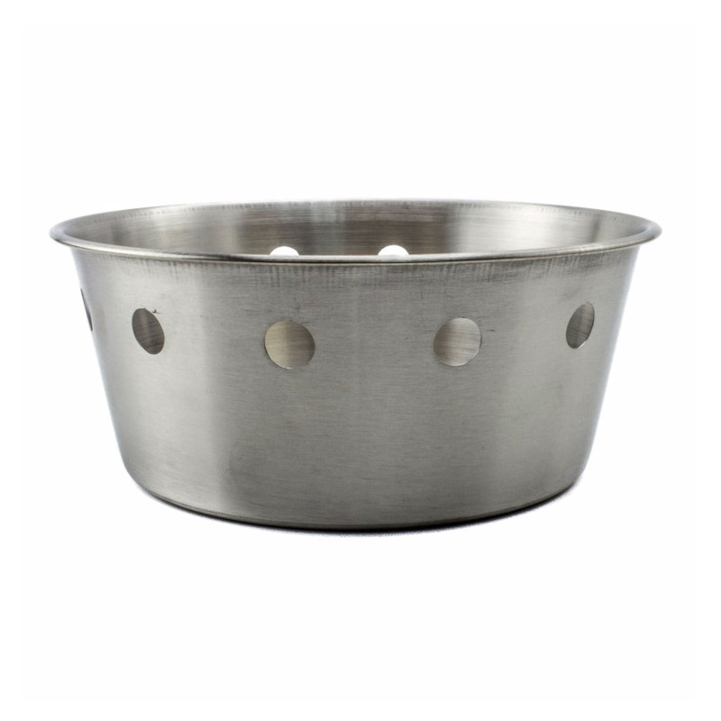 Cos de masa pentru paine, Kasemi 1100824, inox, argintiu, 18 x 7 cm