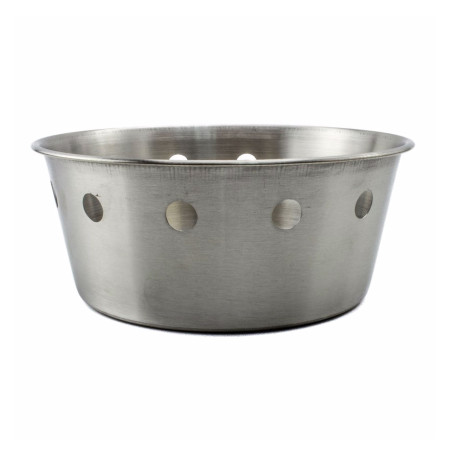 Cos de masa pentru paine, Kasemi 1100824, inox, argintiu, 18 x 7 cm