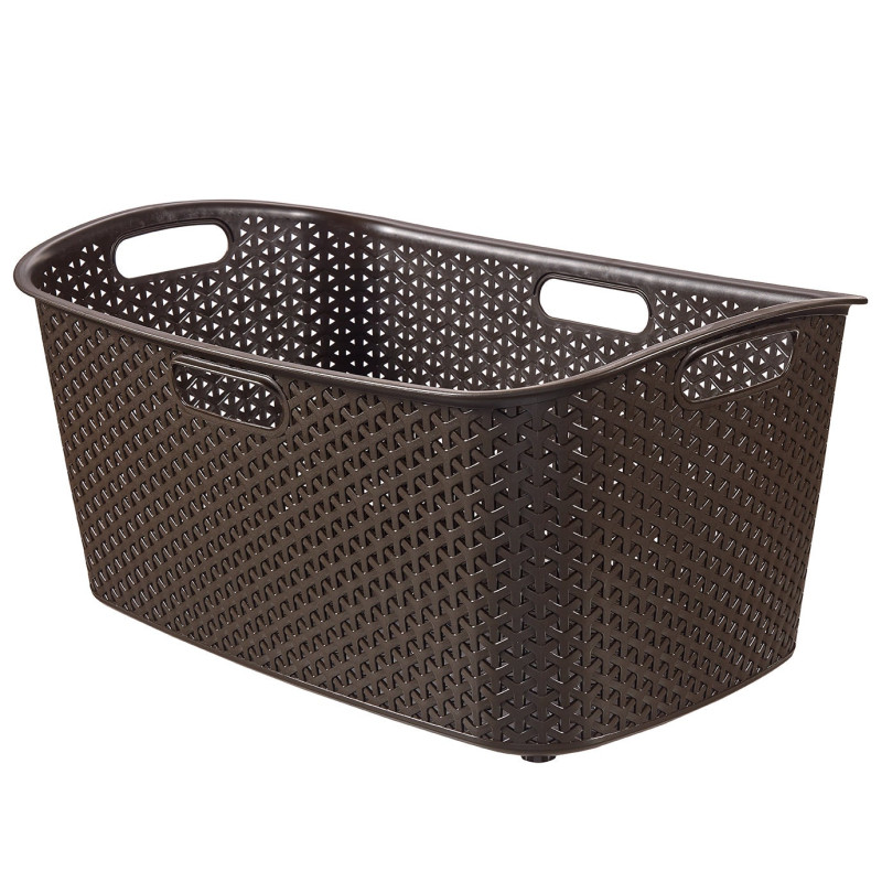 Cos de rufe My Style, plastic, maro, 60 x 39 x 27.8 cm, 47 L