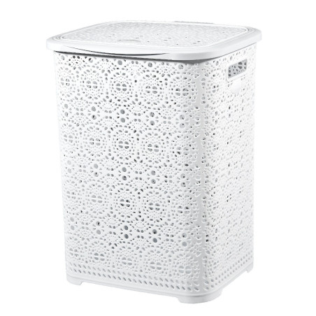 Cos de rufe Rio 82005, plastic, alb, 65 L