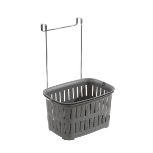 Cos depozitare din plastic SF003.02, gri, prindere pe usa