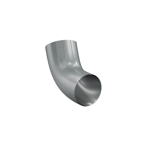 Cot 60 grade racord jgheab pentru sistem pluvial, Bilka, metalic, argintiu (RAL 9006), lucios, D 90 x 0.6 mm