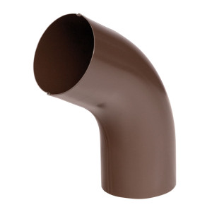 Cot 60 grade racord jgheab pentru sistem pluvial, Bilka, metalic, maro (RAL 8017), lucios, D 100 x 0.6 mm