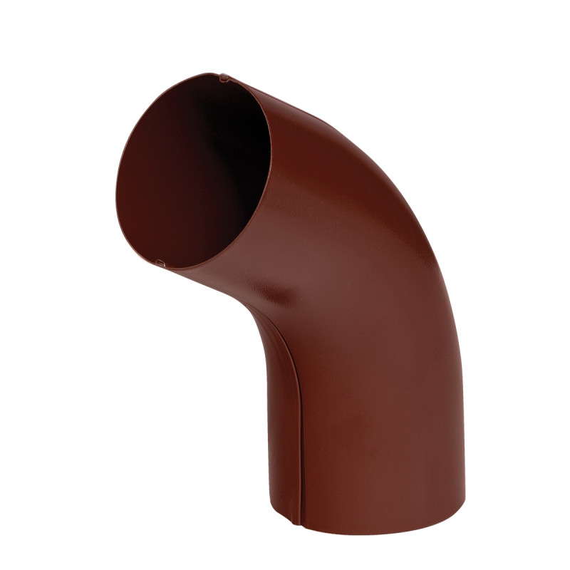Cot 60 grade racord jgheab pentru sistem pluvial, Bilka, metalic, rosu inchis (RAL 3009), lucios, D 90 x 0.6 mm