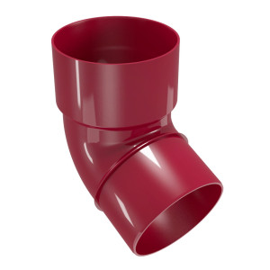 Cot burlan pentru sistem pluvial, Regenau, PVC, bordo, circular, 67.5 grade, D 100 mm