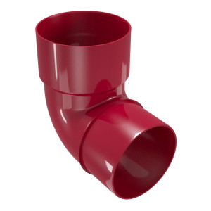Cot burlan pentru sistem pluvial, Regenau, PVC, bordo, circular, 87.5 grade, D 100 mm