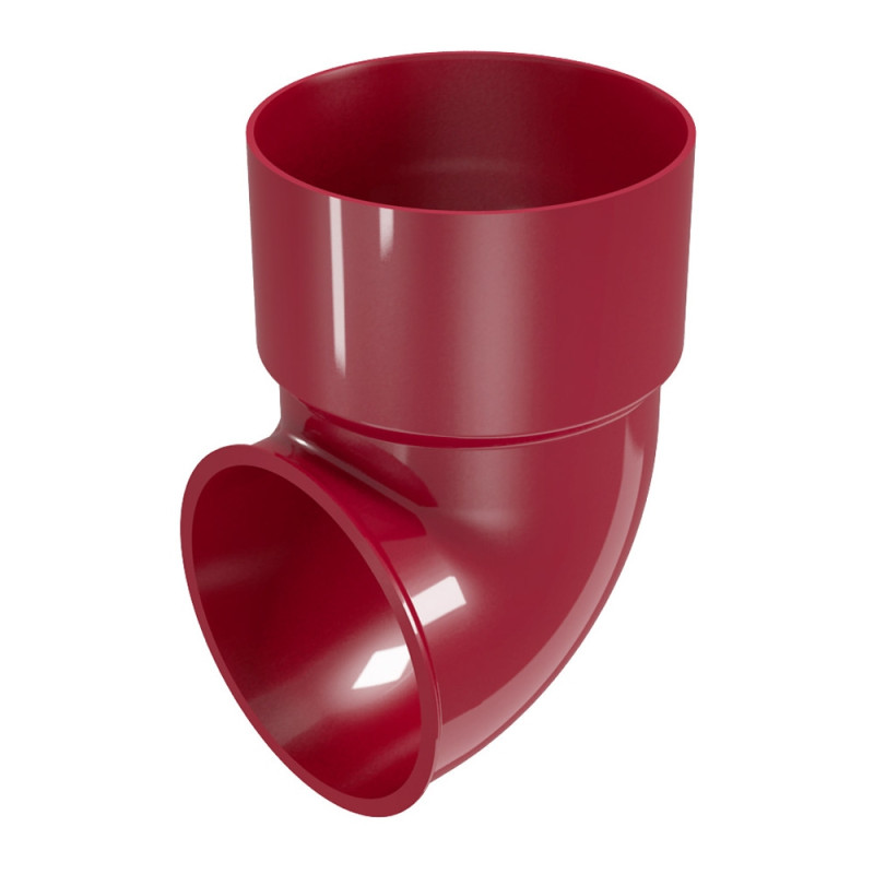 Cot burlan pentru sistem pluvial, Regenau, PVC, bordo, D 80 mm