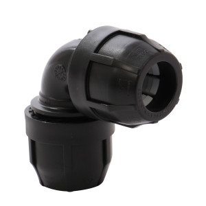 Cot compresiune PEHD, D 90 mm, 90 grade