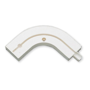 Cot exterior GE1, 5175, pentru prelungire sina cu 1 canal, PVC, alb, 13 cm