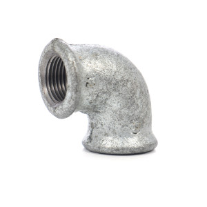 Cot fonta zincata, FI - FI, 3/8", 90 grade