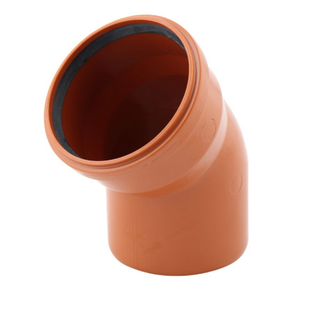 Cot PVC cu inel, D 110 mm, 45 grade