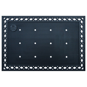 Covor intrare exterior Premium House, 60 x 90 cm, cauciuc, negru, dreptunghiular