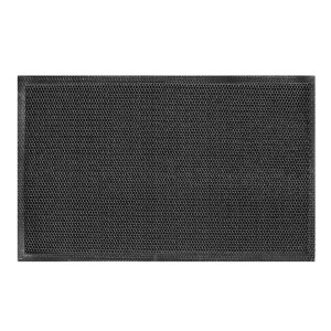 Covor intrare interior / exterior Hamat Blitz 3 D 314, 43 x 76 cm, poliester, negru, dreptunghiular