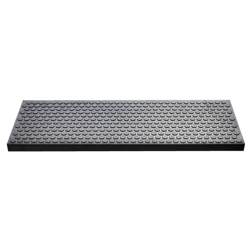 Covoras scara Hamat Dots, 25 x 75 cm, cauciuc, antiderapant, gri antracit