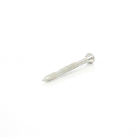 Cui striat pentru beton, cu cap inecat, otel, zincat alb, 3.5 x 35 mm