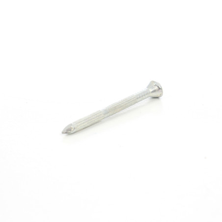 Cui striat pentru beton, cu cap inecat, otel, zincat alb, 3.5 x 40 mm