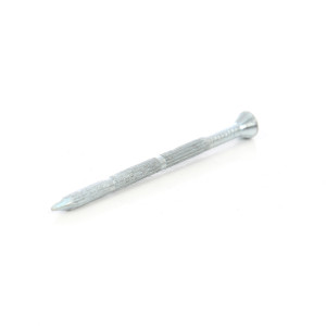 Cui striat pentru beton, cu cap inecat, otel, zincat alb, 3.5 x 55 mm
