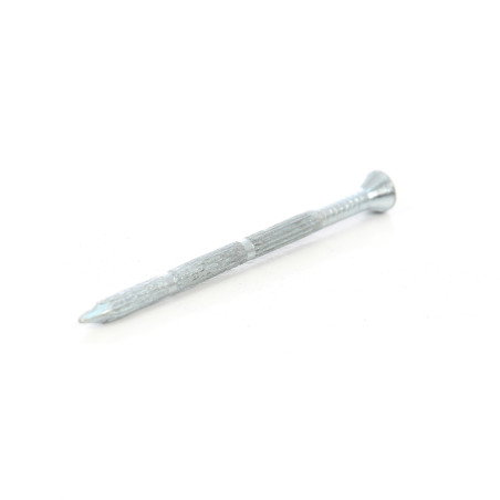 Cui striat pentru beton, cu cap inecat, otel, zincat alb, 3.5 x 55 mm