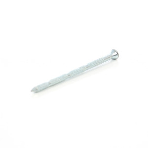 Cui striat pentru beton, cu cap inecat, otel, zincat alb, 3.5 x 65 mm