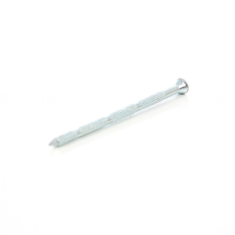 Cui striat pentru beton, cu cap inecat, otel, zincat alb, 3.5 x 65 mm