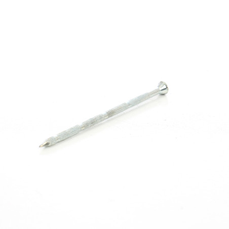 Cui striat pentru beton, cu cap inecat, otel, zincat alb, 3.5 x 75 mm