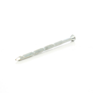 Cui striat pentru beton, cu cap inecat, otel, zincat alb, 4.5 x 80 mm
