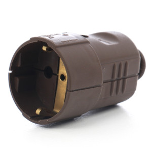 Cupla cu ajutaj SSK N&L 01586, maro, 16 A, 250 V