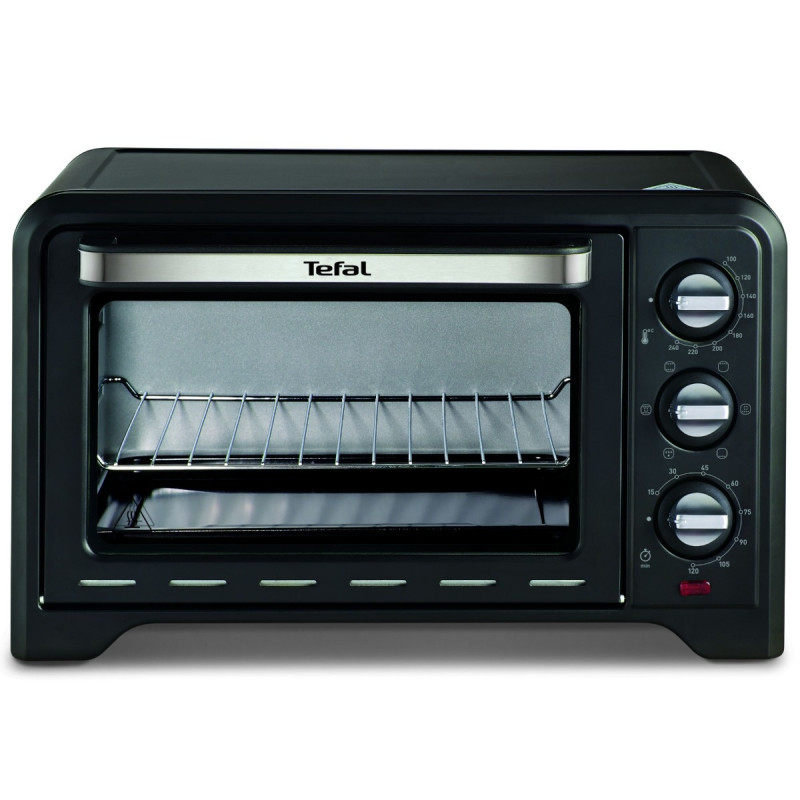 Cuptor electric Tefal Optimo OF444834, 19 litri, 1380 W, 6 programe, convectie, grill, termostat reglabil, timer, invelis interi