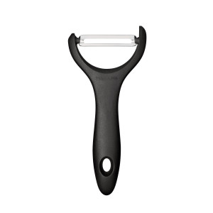 Curatitor legume, Fiskars Essential, cu lama inox, maner plastic