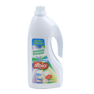 Detergent de rufe, lichid, Albio White, 3L