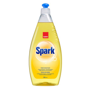 Detergent lichid pentru vase Sano Spark, parfum lamaie, 500 ml
