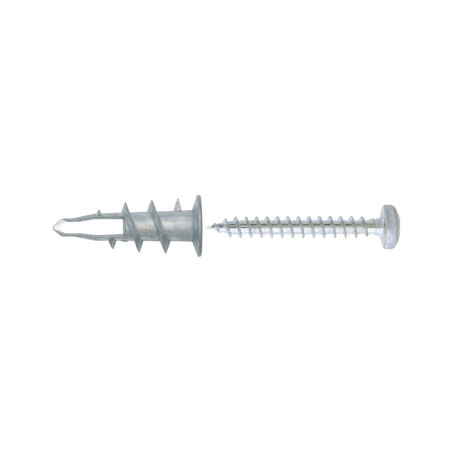 Diblu autoforant pentru gips carton, din zamac, cu surub cu cap bombat, TRZ 13 x 30 mm, set 5 bucati