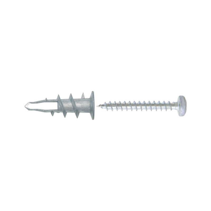Diblu autoforant pentru gips carton, din zamac, cu surub, TRZ 13 x 30 mm