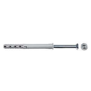 Diblu pentru materiale constructii, din nylon, 10 x 140 mm, Fischer SXR, cu surub de siguranta, Torx T40
