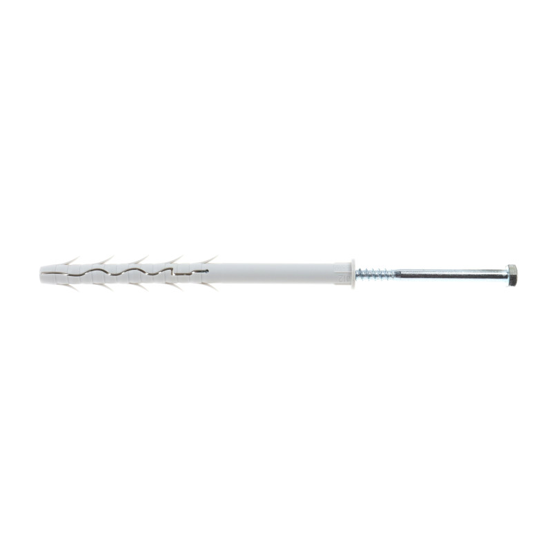 Diblu pentru rame, din nylon, Fischer, cu surub, cap hexagonal, 12 x 180 mm