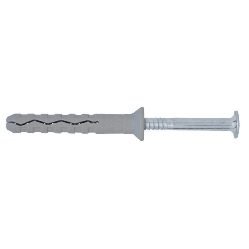 Diblu universal din nylon, cu surub, cu cap inecat, Friulsider TSS, 8 x 60 mm
