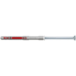Diblu universal, din nylon, Fischer DuoXpand T, 10 x 120 mm, cu surub, zincat alb, cu cap inecat, Torx, TX30