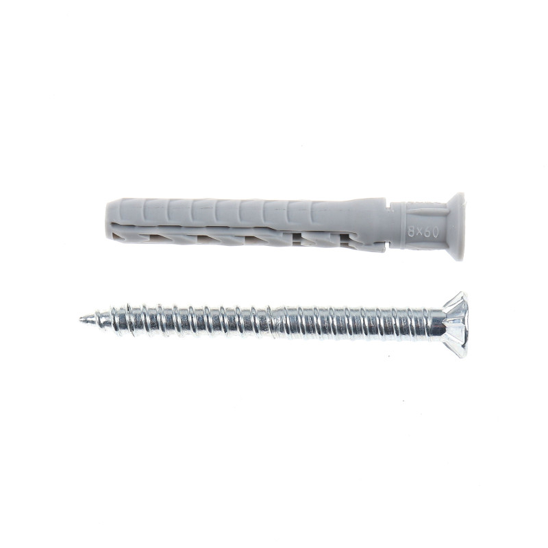 Diblu universal din nylon, Fischer SXR, 8 x 60 mm, cu surub T30