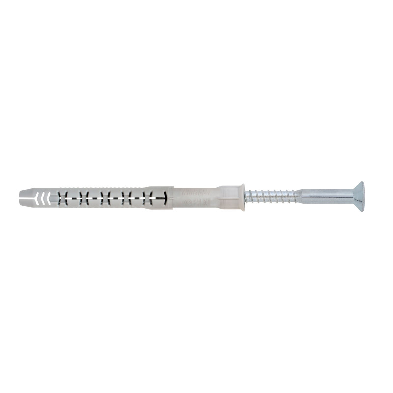 Diblu universal din nylon, Friulsider FM-X5, 8 x 100 mm, cu surub, 6 x 105 mm, cap inecat, amprenta Torx