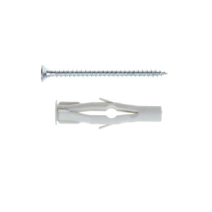 Diblu universal din plastic, cu surub cu cap inecat, Friulsider FXVT, 8 x 50 mm