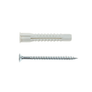 Diblu universal din plastic, cu surub cu cap inecat, Friulsider TMT, 10 x 66 mm