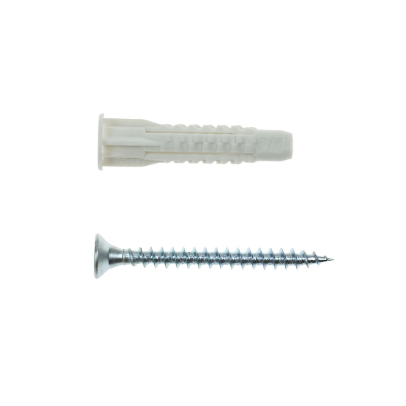 Diblu universal din plastic, cu surub cu cap inecat, Friulsider TMT, 6 x 33 mm