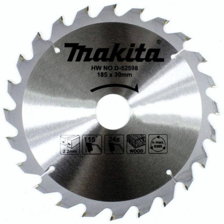 Disc circular, pentru lemn, Makita D-52598, 185 x 30 x 1.4 mm