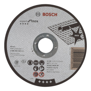 Disc debitare inox, Bosch Expert for Inox, 125 x 22.23 x 1.6 mm