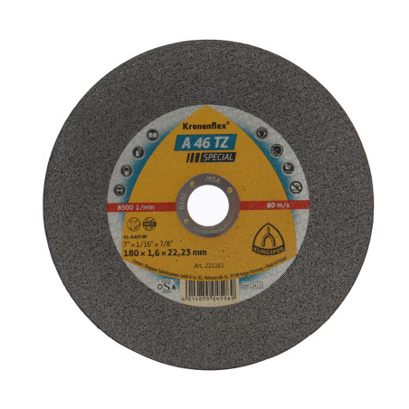 Disc debitare inox, Klingspor A 46 TZ Special, 180 x 22.23 x 1.6 mm